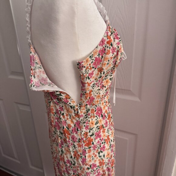 Floral Lace Trim Summer Dress (Size M) - Picture 13 of 14